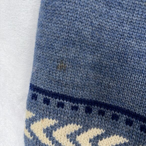 Ansett Pure Wool Zip Jacket Sweater men's SZ 20 Cardigan Sweater Australia Blue - Picture 13 of 16